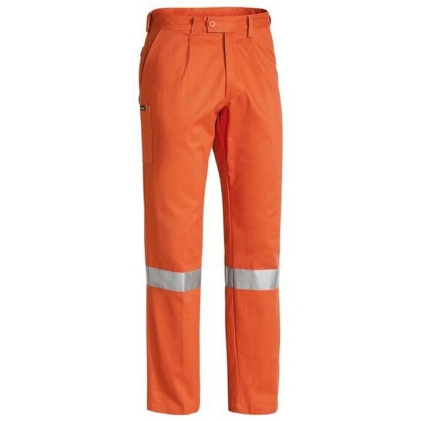 Bisley 3M Taped Original Work Pants Trousers - Orange 82 Regular