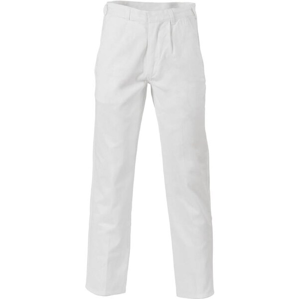 DNC Cotton Drill Work Pants Workwear - White 72 Regular