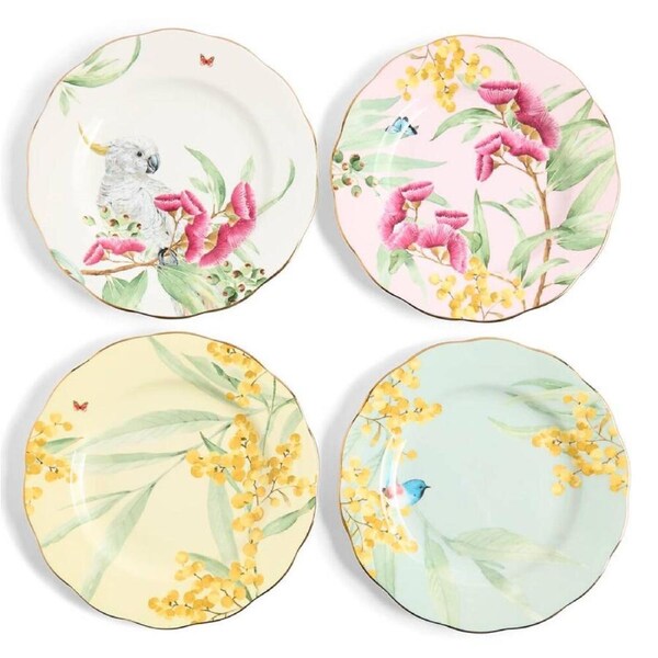 Royal Albert Miranda Kerr Australiana 20cm Plate Set of 4 Plates - 4pc