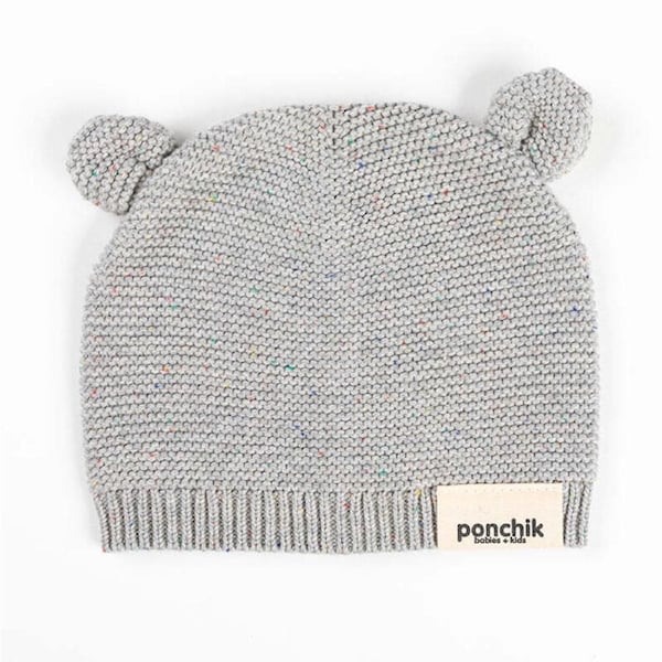 Ponchik Babies + Kids Bear Beanie Hat Warm Winter - Koala 12-24 Months