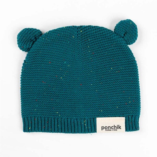 Ponchik Babies + Kids Bear Beanie Hat Warm Winter Baby - Jewel 3-12 Months