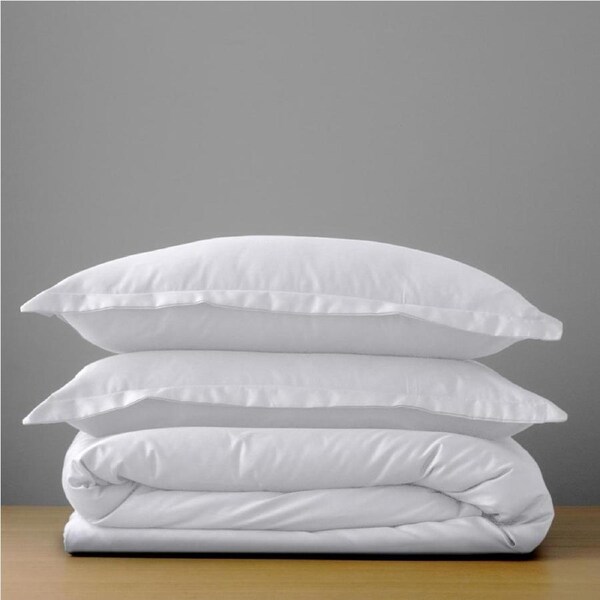 Canningvale Quilt Cover Set Bedding Palazzo Royale 1000TC Crisp White Queen