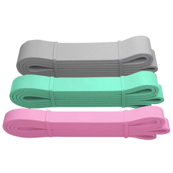 Heavy Duty Resistance Bands 3 Set Exercise Pilates Yoga Physio Band 9-36kg Carry Bag