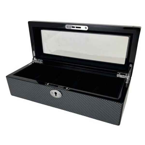 Russell Collection - Carbon Fibre Finish 5 Watch Presentation Box