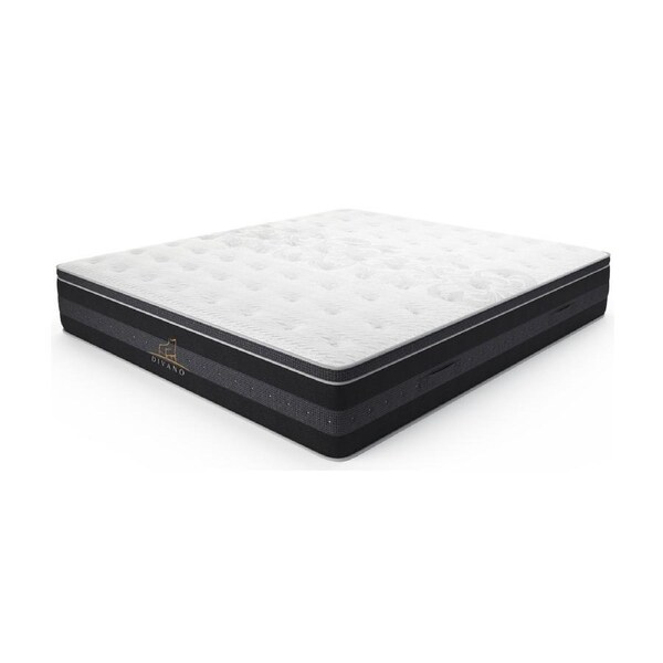 Divano Bedding 34cm Mattress Euro Top Pocket Spring King