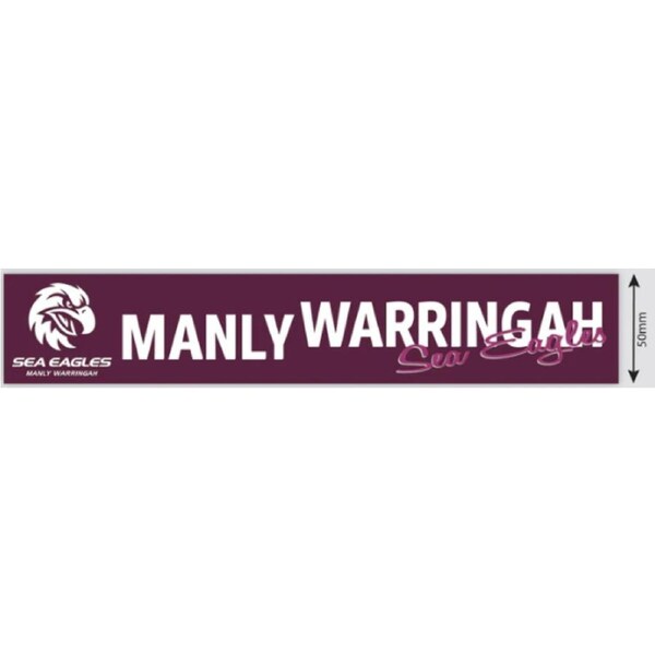 NRL Car Window Decal - Manly Sea Eagles - New Sticker - 280mm