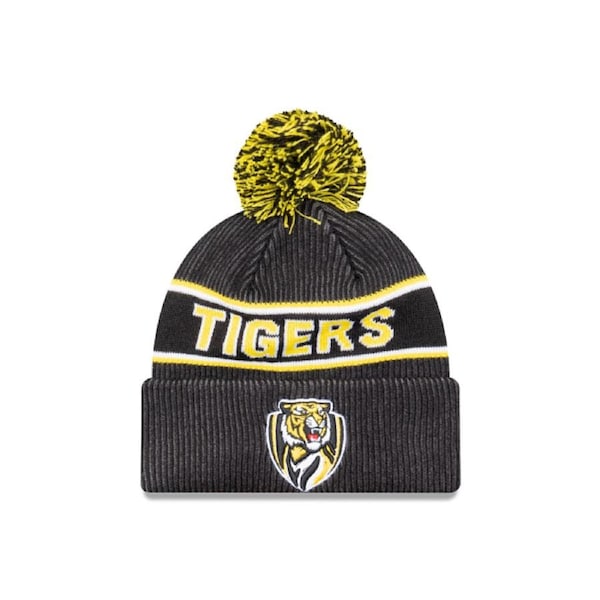 AFL Team Colours Beanie - Richmond Tigers - Adult - Unisex - Hat
