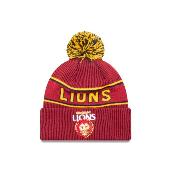 AFL Team Colours Beanie - Brisbane Lions - Adult - Unisex - Hat