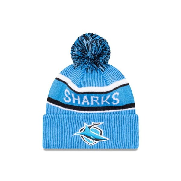 NRL Team Colours Beanie - Cronulla Sharks - Adult - Unisex - Hat