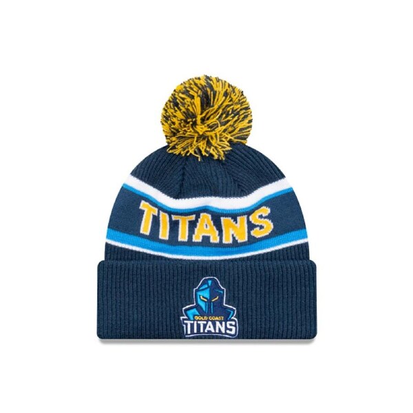 NRL Team Colours Beanie - Gold Coast Titans - Adult - Unisex - Hat