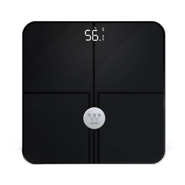 Westinghouse Bluetooth Personal Bathroom Body Scale 180kg Max Capacity - Black