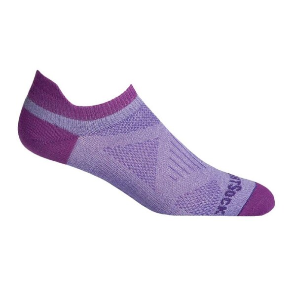 Wrightsock Coolmesh II Tab Purple/Plum Womens Running Active Socks M
