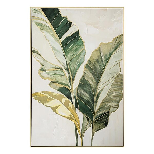 Urban Style Brushmarks Foiled Canvas Palms