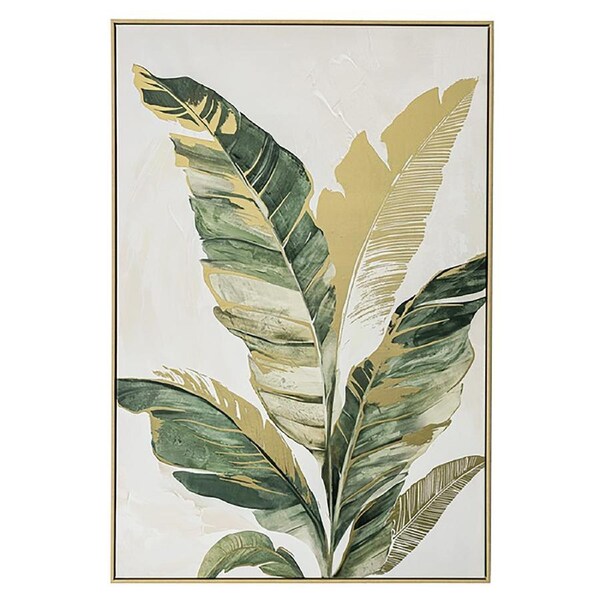 Urban Style Brushmarks Foiled Canvas Palm