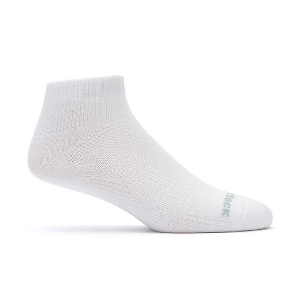 Wrightsock Coolmesh II Quarter White Unisex Running Active Socks S