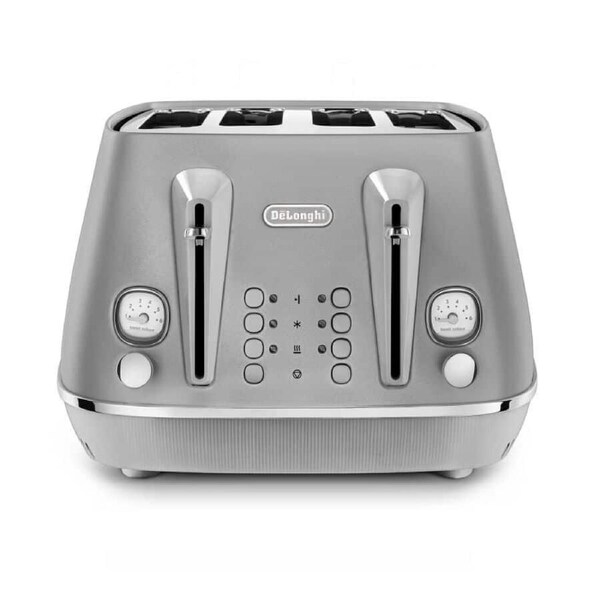 DeLonghi Distinta Perla 4 Slice Toaster Silver CTIN4003S
