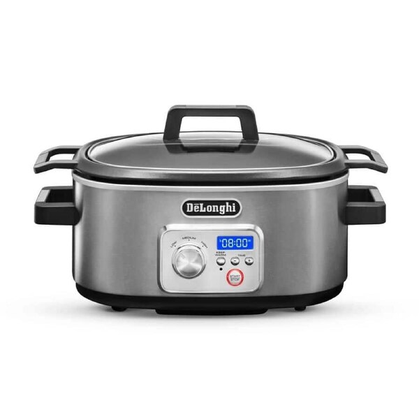 DeLonghi Livenza 5.5L Slow Cooker with 24h Programmable Timer & LCD Display CKS1660D