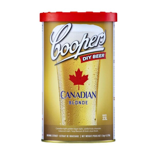 Coopers International Canadian Blonde Homebrew Beer Brewing Extract