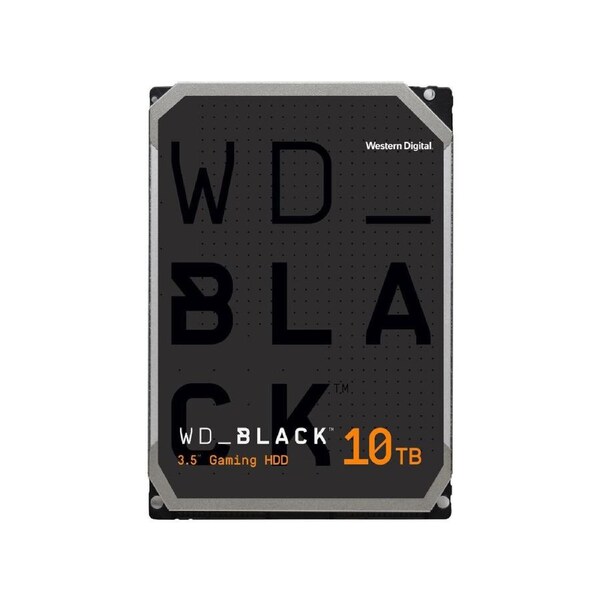 Western Digital WD Black 10TB 3.5' HDD SATA 6gb/s 7200RPM 256MB Cache CMR Tech for Hi-Res Video Games 5yrs Wty
