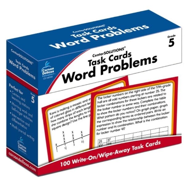 Task Cards Word Problems (Year 5)