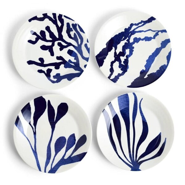 Royal Doulton Pacific 10th Anniversary 24cm Plate Set of 4 Plates - 4pc