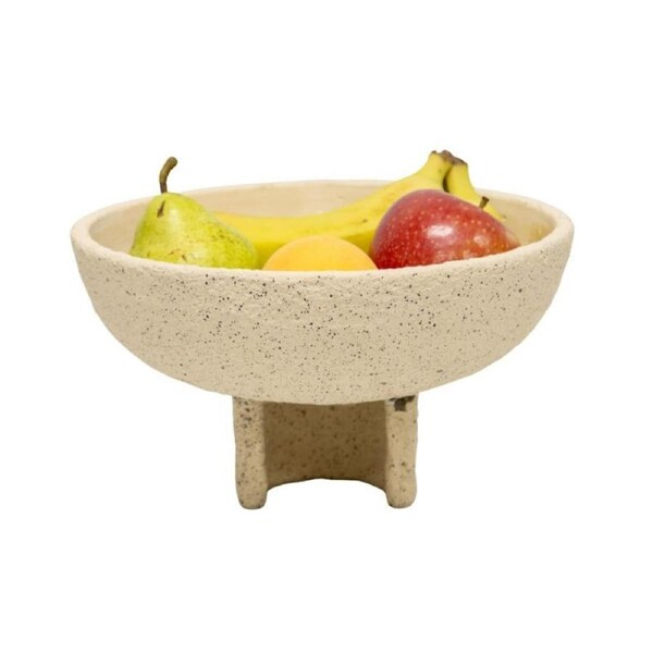Willow & Silk Contemporary Curve-Base Textured Bowl 25x25x14cm
