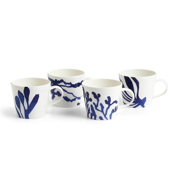 Royal Doulton Pacific 10th Anniversary 4 Piece Mug Set 400ml