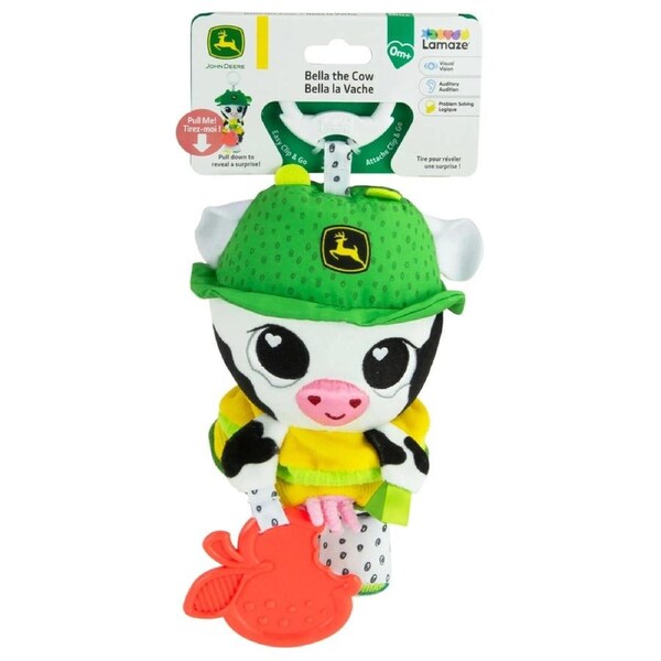 Lamaze Clip and Go John Deere Bella the Cow Plush