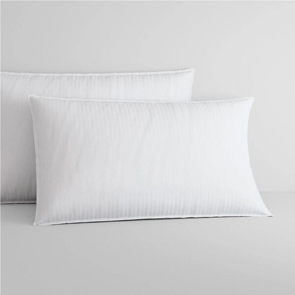 Sheridan Otis Herringbone Cotton Linen Pillowcases 2 Pack White