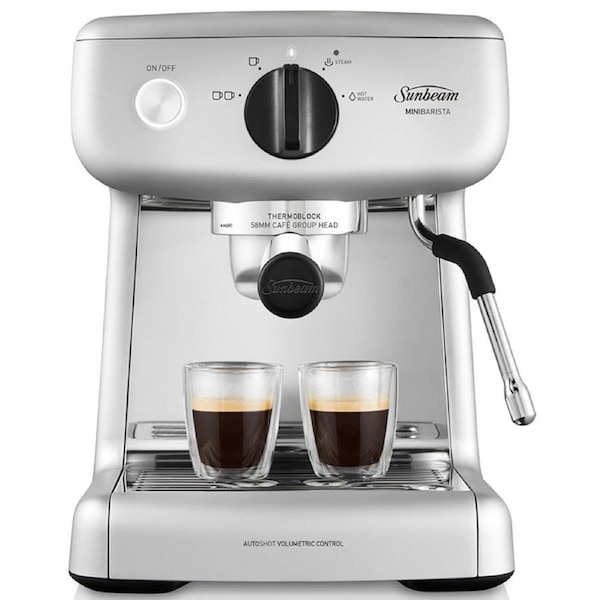 Sunbeam Mini Barista Espresso Coffee Machine Silver EM4300S