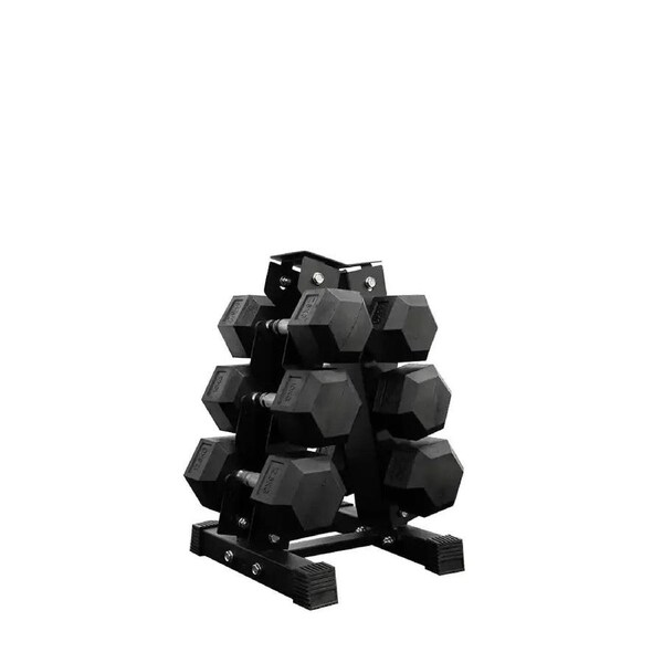 60kg Hex Dumbbell Set (7.5-12.5kg*2) + A-Shape 3 Pairs Rack