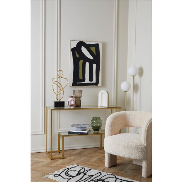 Amalfi Tivoli Floor Lamp White & Gold 32x20x150cm White/Gold / 32x20x150cm