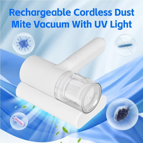 UV-C Ultraviolet Light Cordless Dust Mite Vacuum