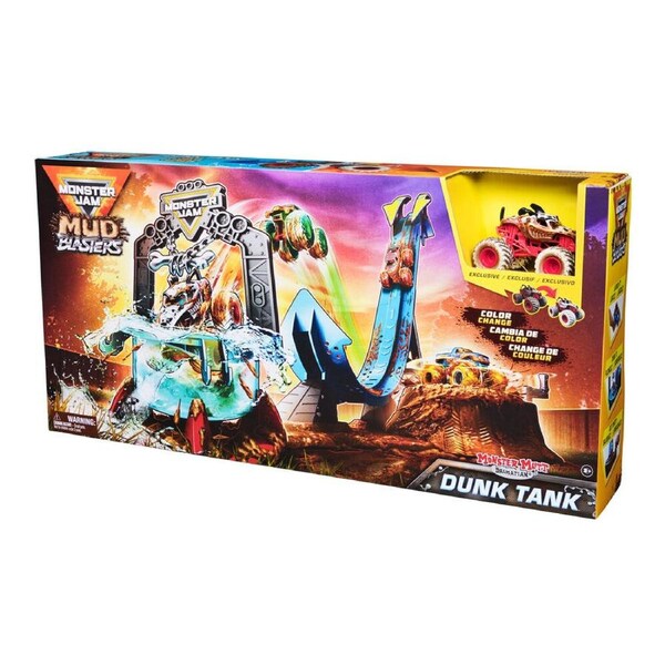 Spin Master Monster Jam Mud Blasters Dunk Tank 1:64 Truck Wash Playset 3y+