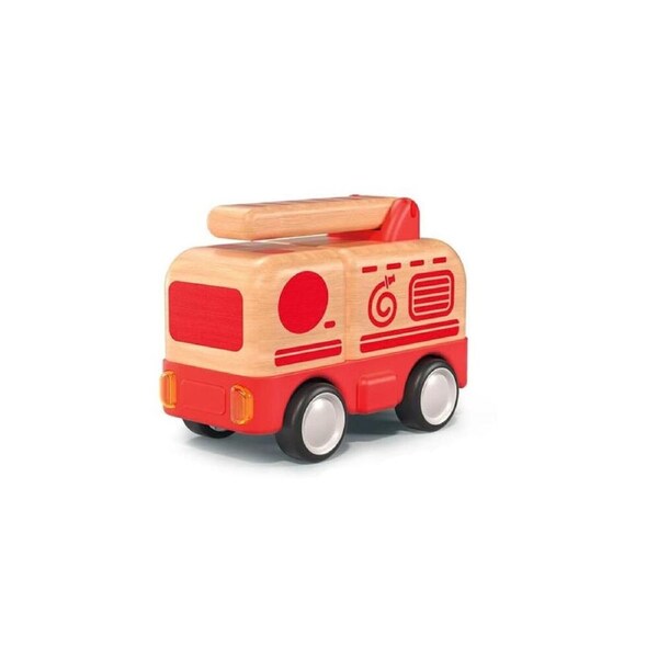 Wanborns Wooden Friction Truck Fire Engine w/ Sound And Light Kids/Children 18m+