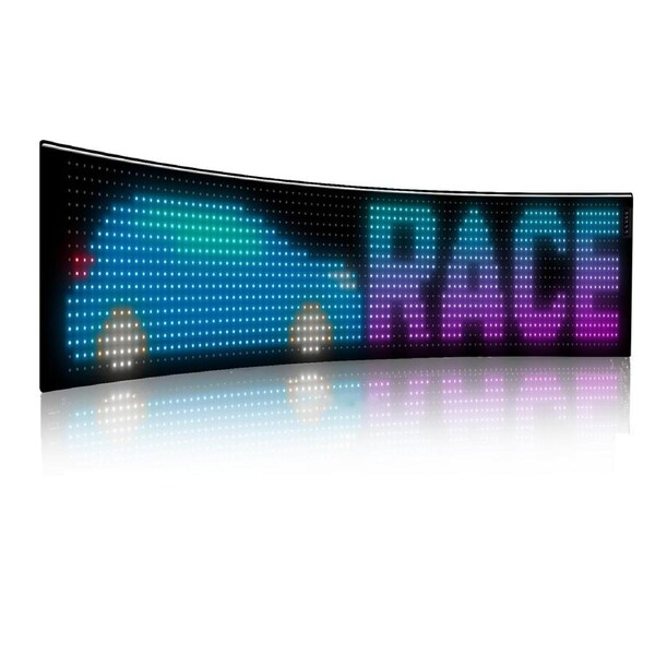 Programmable LED Matrix Panel Flexible Screen IP65 with APP Control 192*898mm