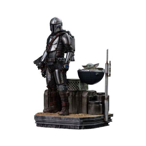 Star Wars Mandalorian Din Djarin & Din Grogu 1:10 Scale Statue