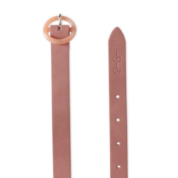 Jessica Simpson Women's Classic Hip Fashion Belt w/Resin Buckle Pink L-XL