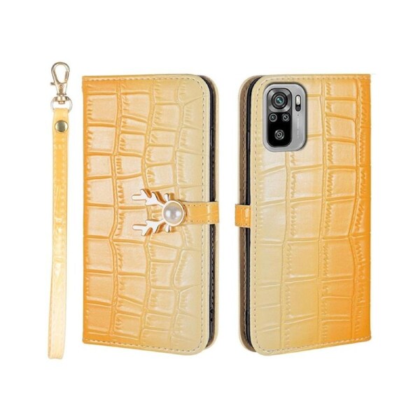 For Redmi Note 10 4G Cover Wallet - Yellow