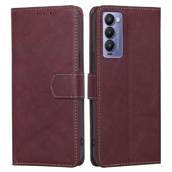 Custodia in pelle Compatibile con Tecno Camon 17 Pro Flip