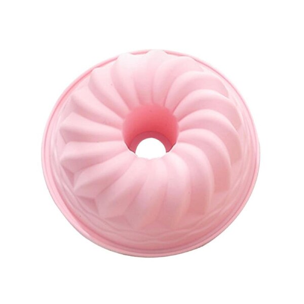 Dishwasher Safe Cake Baking Tray Evenly Heated Silicone Premium Practical Cake Pan Cooking Gadget Pink