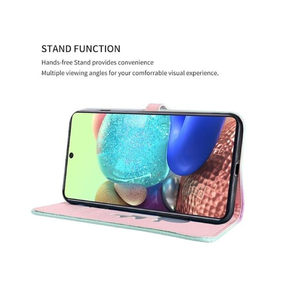 For Samsung Galaxy A71 5G Cover Wallet - Green