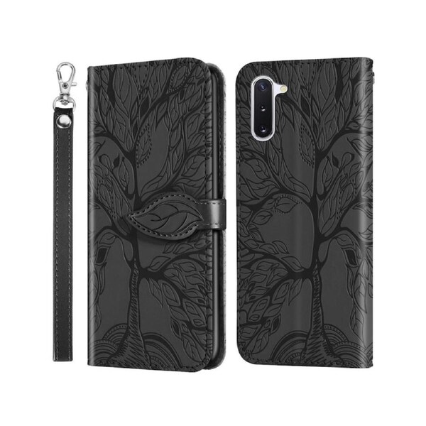 For Samsung Galaxy Note 10 Cover with Kickstand - Black