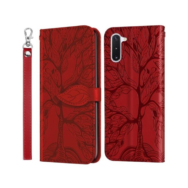 For Samsung Galaxy Note 10 Cover with Kickstand - Red