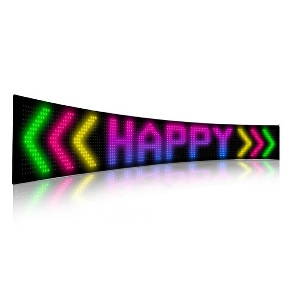 Programmable LED Matrix Panel Flexible Screen IP65 with APP Control 192*1330mm