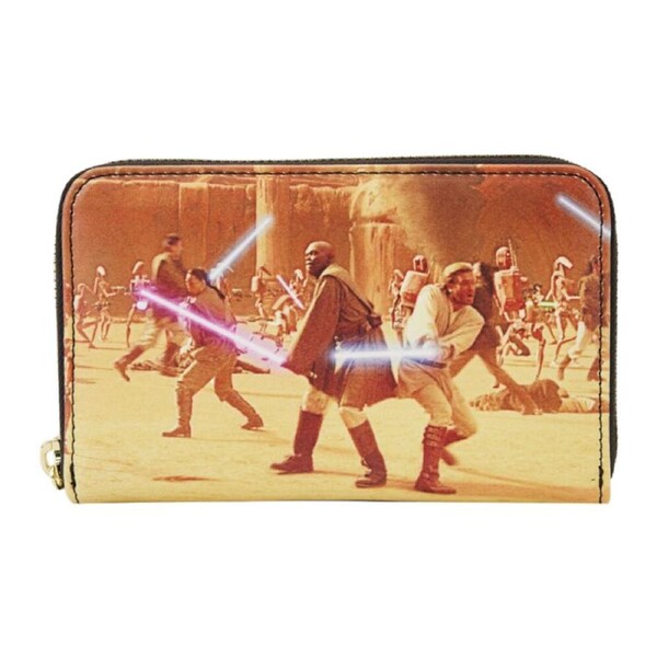 Star Wars Ep2 Attack of the Clones Zip Around Wallet Coin Purse 6x4in