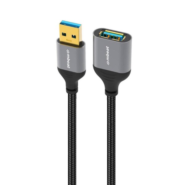 mbeat Tough Link 1.8m USB 3.0 to USB 3.0 Extension Cable Plug-and-Play [MB-XCB-UMUF18]