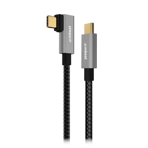 mbeat Tough Link 1.8m L-Shape USB 3.2 Gen2 USB-C Cable - Space Grey [MB-XCB-LSC2C180]