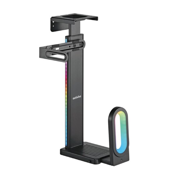 mbeat activiva RGB Ultra-Wide Adjustable Wall & Under-Desk Gaming PC Mount [ACA-MNT-RGB01K]