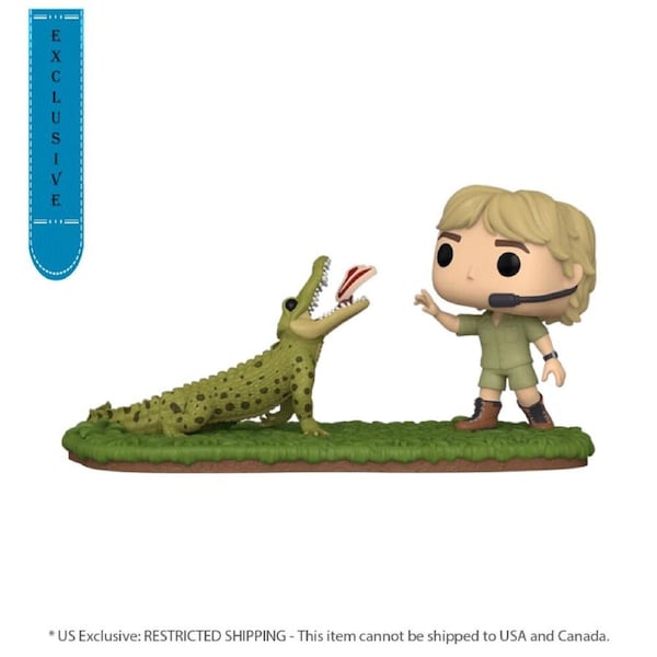 The Crocodile Hunter Steve Irwin with Agro Pop! Moment Figure Toy